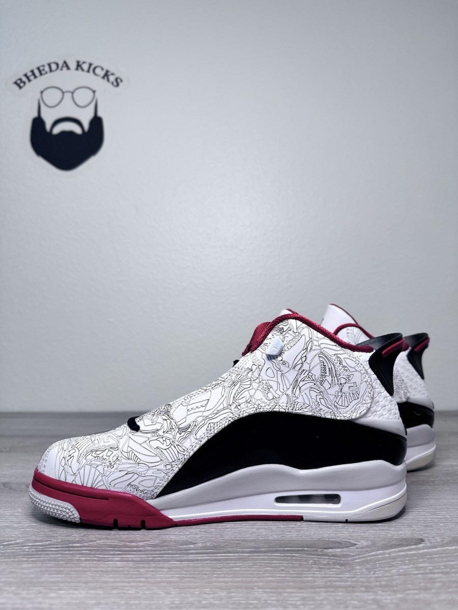 Size 10 - Nike Air Jordan Dub Zero White Black Red 311046-116 NEW