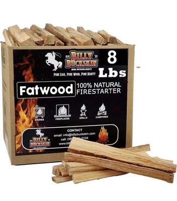 Fatwood Fire Starter Sticks 8lbs  Perfect Fire Starters for Fire Pit Camp