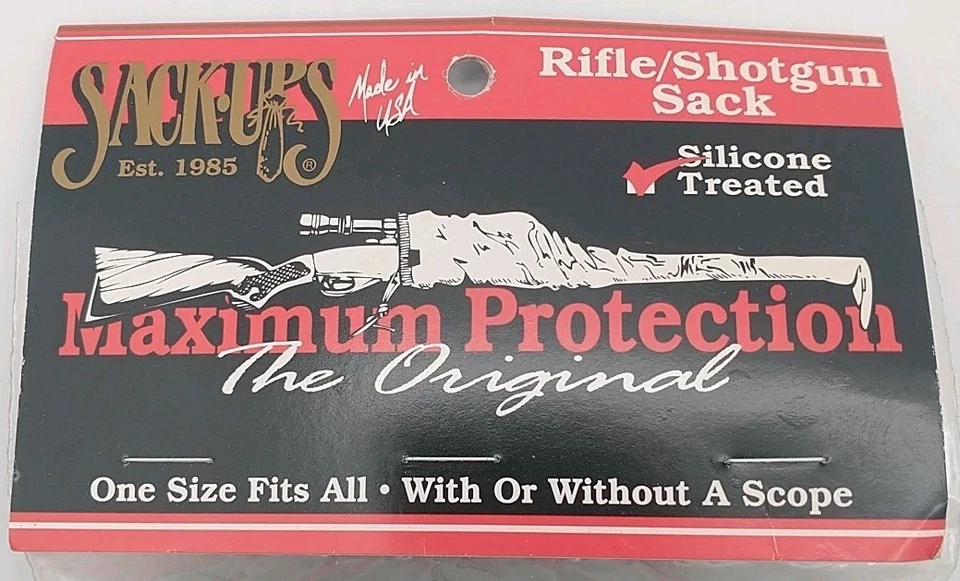 NUEVO Sack Ups Verde Camuflaje Rifle Saco Pistola Calcetín Manga Silicona Tratada EE. UU.  Foto 2 de 4