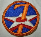 WW2 ERA UNITED STATES 7th AIR FORCE US ARMY AIR FORCE USAAF MILITARY PATCH BADGE