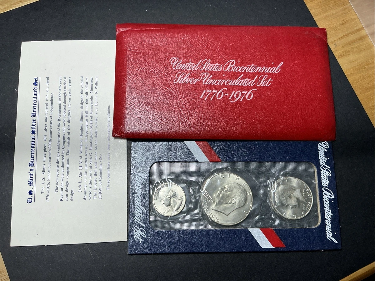 未曾流通银色1976 美国硬币铸币厂套装| eBay