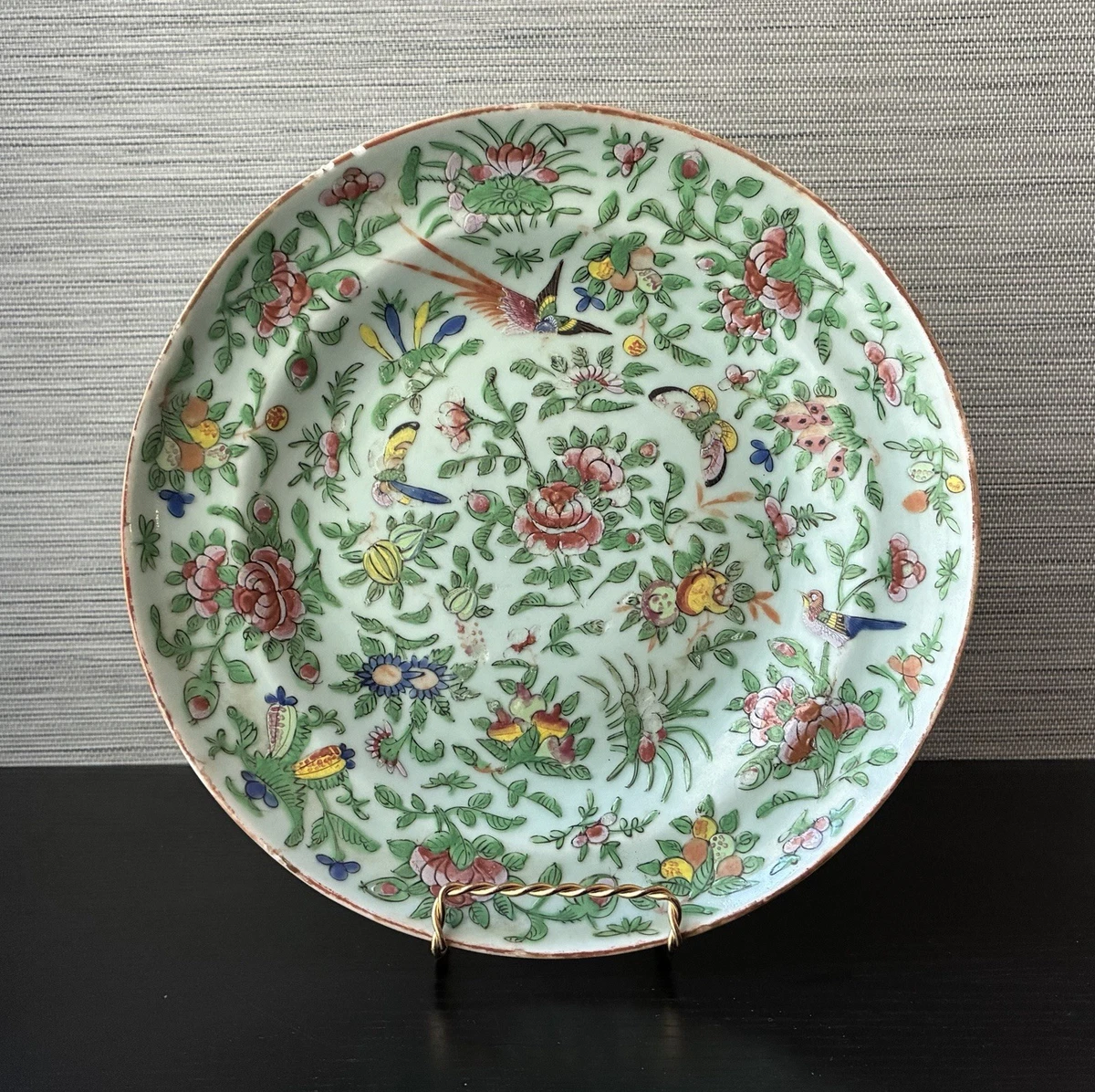 1850-1899 年绿色中国盘子| eBay