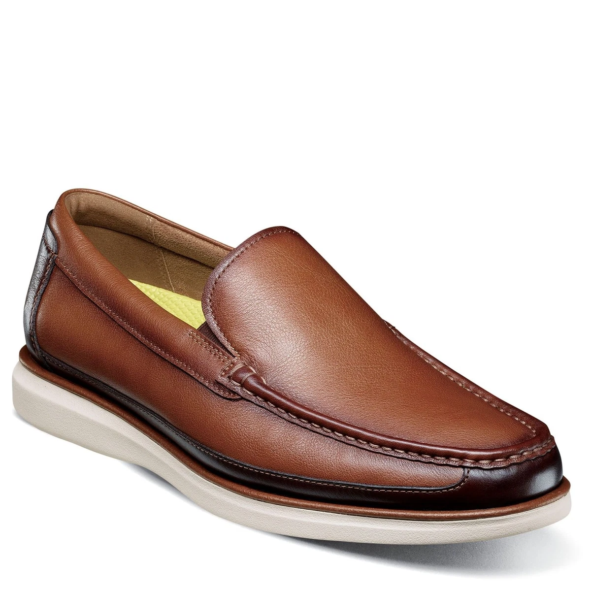 Florsheim COMFORTECH  Leather Slip-on Mens 10w, Casual, Work, Church Amazon.com | Florsheim Social Plain Toe Slip On Sneaker  main image 4
