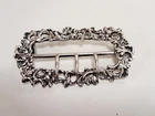 ANTIQUE VICTORIAN HM SOLID SILVER ORNATE ART NOUVEAU BUCKLE 43.2 g /J.M.B 1897
