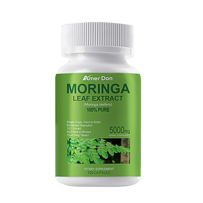 Organic Moringa Capsules - 5000mg Per Serving of Natural Pure Moringa Leaf