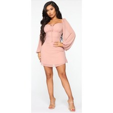 NWT Fashion Nova "Just A Little Love" Pink Mini Dress Size Small