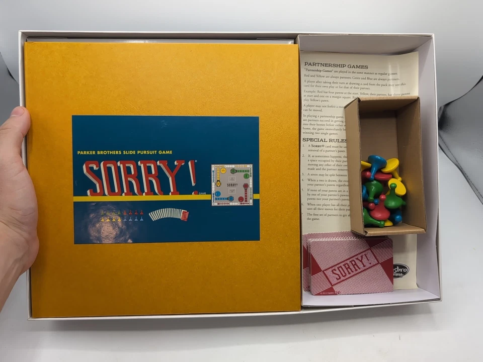 Hasbro Sorry Retro Serie Board Game Complete in Box - Image 3 of 4