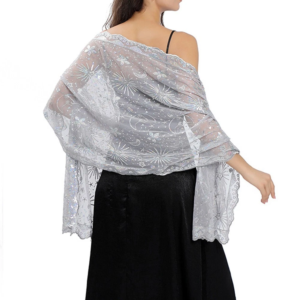 silver shawl evening products for sale | eBay