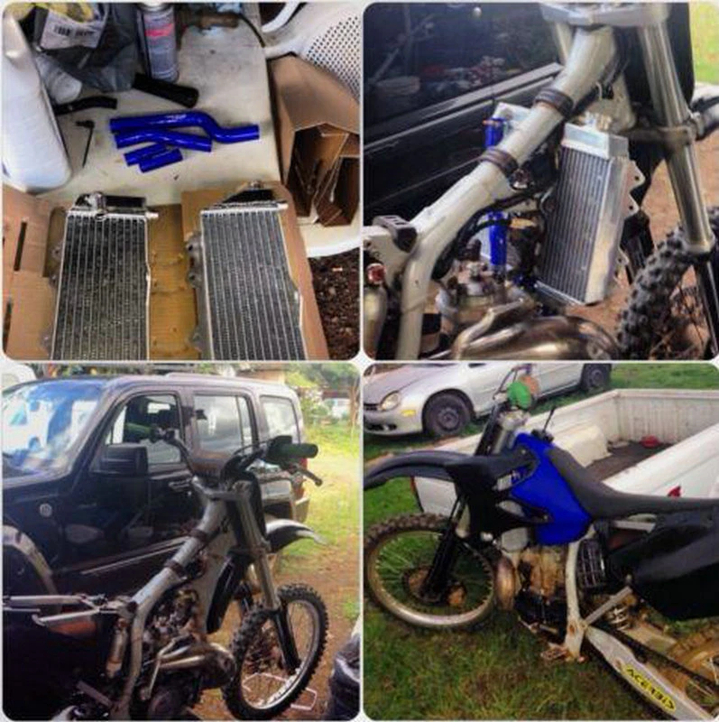 Radiador R&LH Yamaha YZ250 YZ 250 D2/E2 2Stoke 02-15 04 05 06 07 08 09 10 11 - Imagem 3 de 4