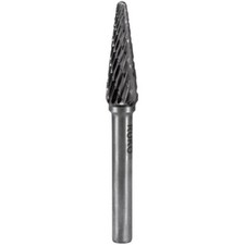 RUKO 116234 Tungsten Carbide Rotary Burr Shape L Round Cone - 8mm