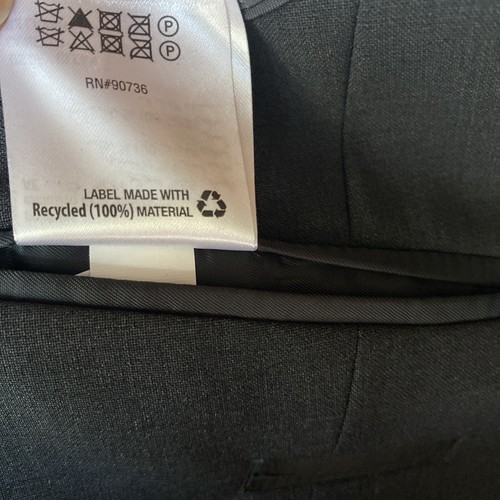 bar III Men Slim Fit Stretch Active Stretch Blazer Dark Gray 44L $425 New - Picture 17 of 20