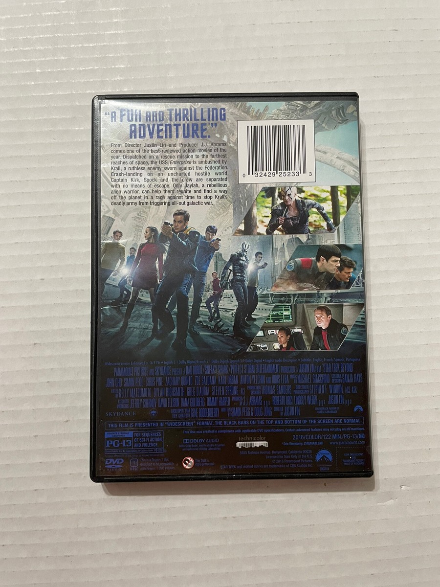 Star Trek Beyond DVD Movie Chris Pine | eBay