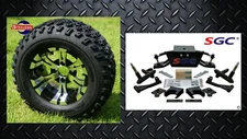 Club Car DS Golf Cart 6" A-Arm Lift Kit + 12" Wheels and 23" Tires (1982-2003)