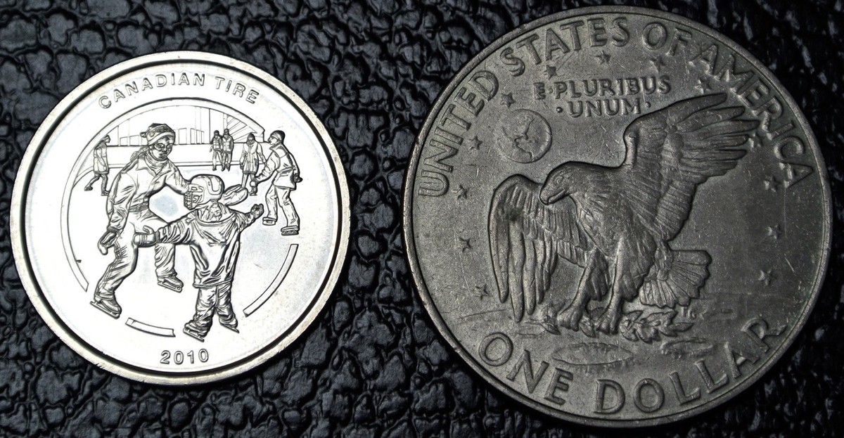 2010 CANADIAN TIRE $1 LIMITED EDITION CASH BONUS TOKEN - Ice