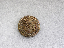 1711 SPAIN COLONIAL SILVER 2 REALES  CHARLES III PIRATE SILVER COIN BARCELONA