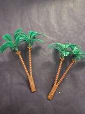 Miniature Dollhouse Fairy Garden Set of 2 Palm Trees - new