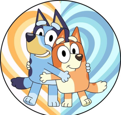 Bluey Essbar Fabel Bingo Tiere Tortenaufleger Torte + TEXT