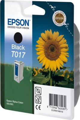 Original Epson Ink Cartridge T017 Black for Stylus Color 680 685 777 ...