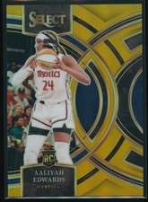 Aaliyah Edwards 2024 Panini Select WNBA Premier Level Gold #130 Rookie RC /10