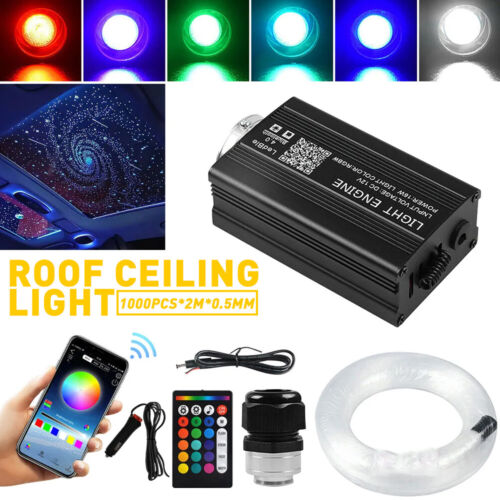 2000PC CAR HOME HEADLINER OPTIC STAR CEILING LIGHT KIT ROOF TWINKLE LIGHTS FIBER