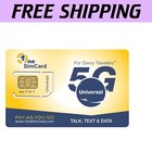 Global 3-in-1 Sim Card: Voice, Text, Data & 4G for Global Travelers - $5 Credit