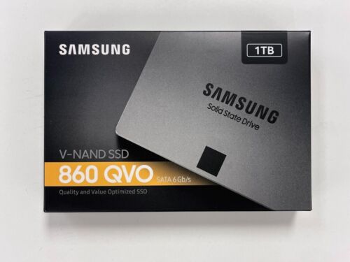 NEW Samsung 860 QVO 2.5” SATA III 1TB Internal Solid State Drive (MZ-76Q1T0B/AM) - Picture 1 of 1