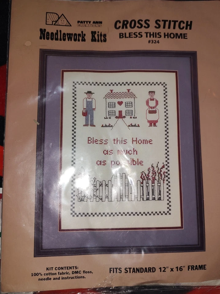 Lot of 7 Vintage Craft, Crossstitch, Applique Kits - Image 3 of 4