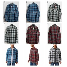 Lee Men  s Flannel Shirt Jacket IN 3 COLORS