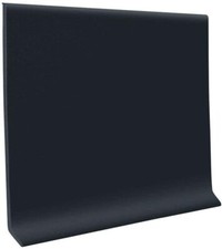 Roppe 700 Series 1/8 in x 4 in x 120 ft Wall Cove Base 30 - 4 ft Sections Black