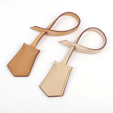 Handmade Vachetta Cowhide Leather Key Bell Clochette Luggage Tag for Handbag HOT