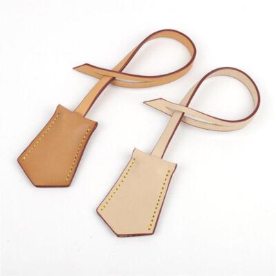 Handmade Vachetta Cowhide Leather Key Bell Clochette Luggage Tag for Handbag NEW