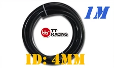 Silicone 1/8" 4mm Vacuum Tube Hose Pipe 1M meter 3.3FT Silicon Black