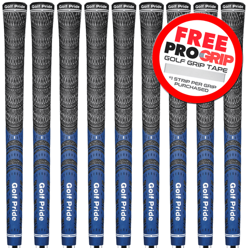 GOLF PRIDE MCC SCHWARZ/BLAU MITTELGRÖSSE GOLFGRIFF / JEDE MENGE / MEHRFACH KAUFEN + KOSTENLOSES GRIFFBAND - Bild 1 von 3