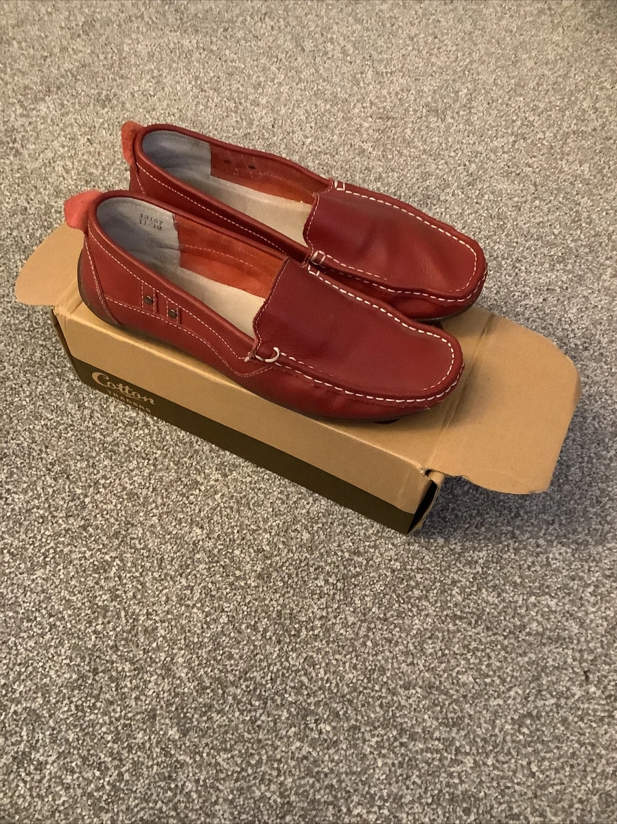 Cotton Traders Red Leather Upper Shoes Size 6 Barely Worn eBay