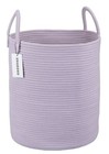 COTTON ROPE LAUNDRY BASKET HAMPER FOR KIDS BABY NURSERY HAMPER BIN WOVEN PURPLE
