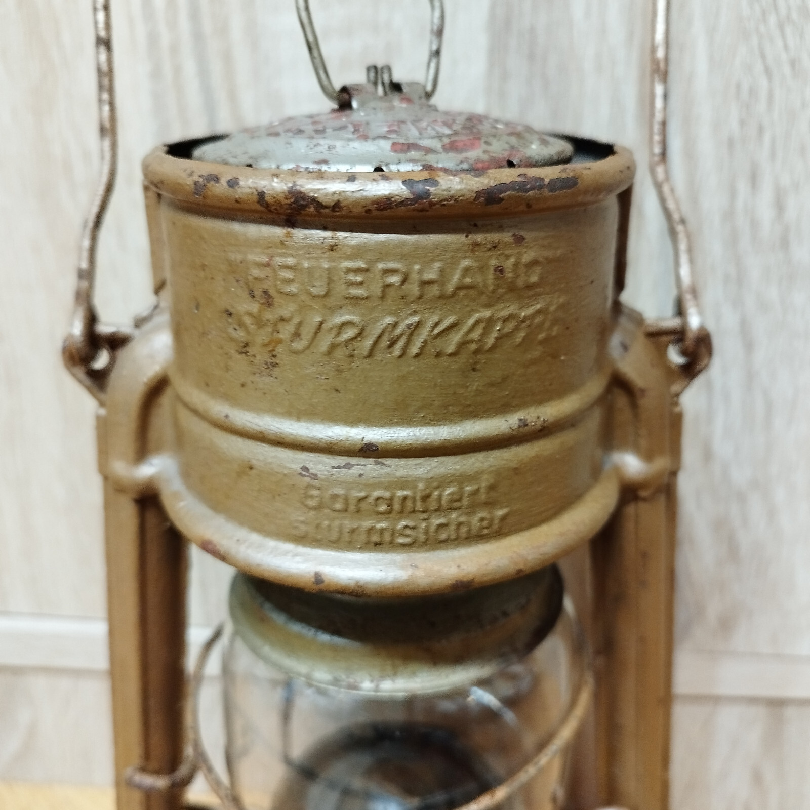 Old kerosene lantern Feuerhand 276 BABY special STURMKAPPE W.Germany  Retr Lamp 