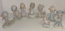 Lot of 8 Precious Moments Enesco Figurines w/ Boxes