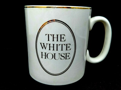 White House Spode Coffee Mug USA Presidential Service Palissy Royal Worcester