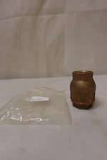 NIBCO STERIS INLINE BRASS CHECK VALVE - 3/4 INCH NPT THREADED P083870001 NOS