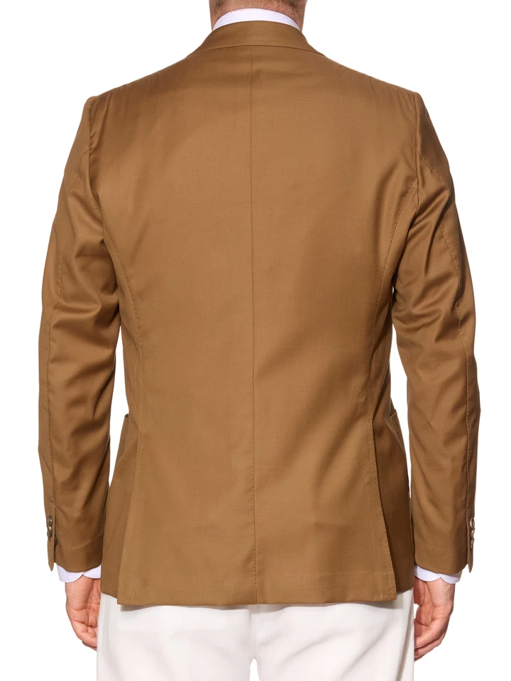 RUBINACCI Handmade Bespoke Khakie Wool DB Blazer Jacket EU 50 NEW US 40 - Image 3 of 4
