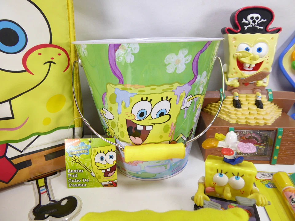 Lote de 30 Figuras de Acción Bob Esponja Pantalones Cuadrados Juguetes Coleccionables Banco Almuerzo Pálido Foto 4 de 4