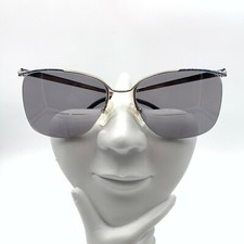 Vintage Logo Paris 359-35 501 Blue Silver Oval Sunglasses France FRAME ONLY