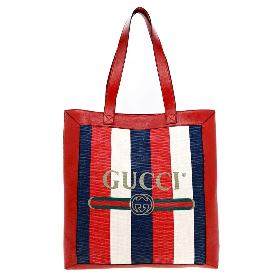 Bolso de Hombro Gucci Sylvie Estampado de Logo Rojo Baiadera Rayas Nuevo