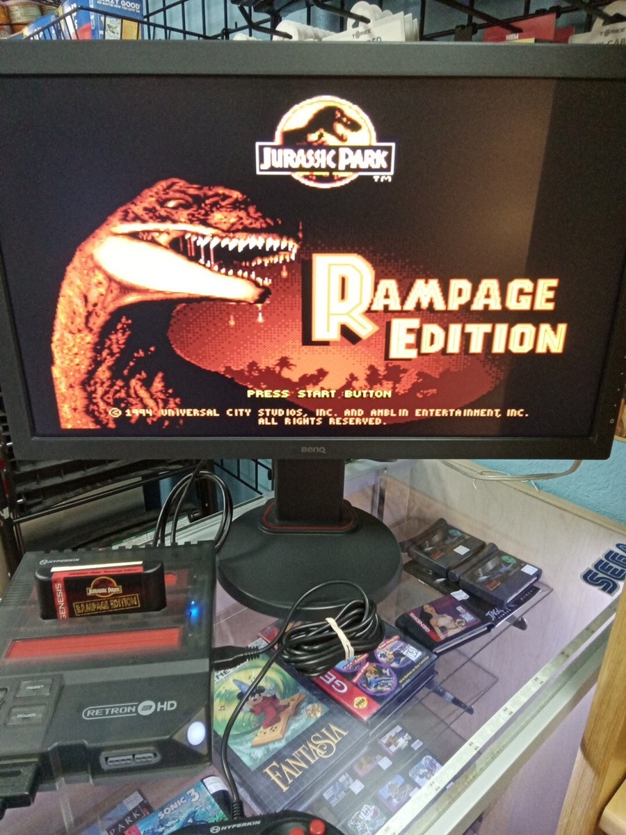CIB Sega Genesis Jurassic Park Rampage Edition 