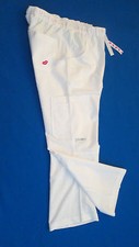 Womens white pants Cargo scrub uniform medical nurse XS small XL USA NEW