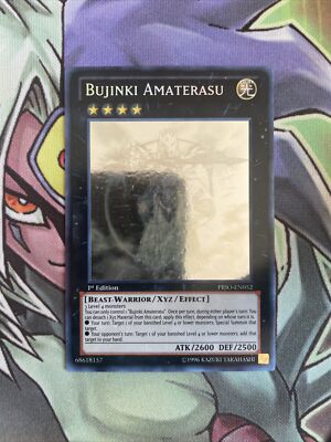 PRIO-EN052 Bujinki Amaterasu Ghost Rare 1st Edition NM Yugioh Card