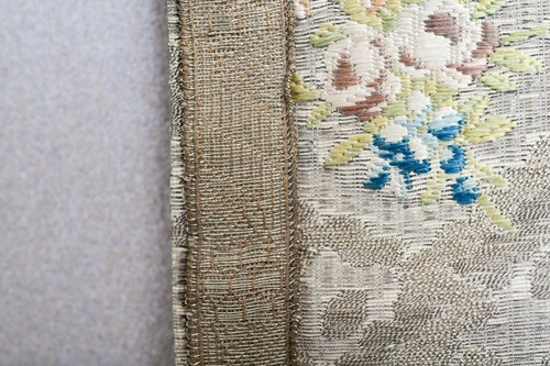 18o C SEDA ESPAÑOLA O PORTUGUESA + LINGOTES PANEL TEXTIL BROCADO TEXTIL - Imagen 9 de 11