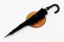 Dolls House Black Umbrella Parasol Non Opening Accessory 1:12 Scale B tumdee