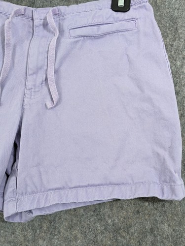 Gap Shorts Girls Youth 16 Purple Cotton Denim Drawstring Waist Mid Rise Wide Leg - Picture 3 of 11