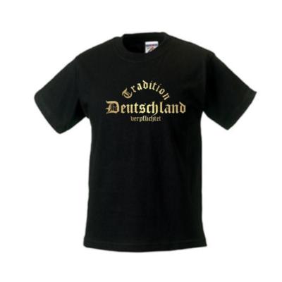 Kinder T-Shirt DEUTSCHLAND Tradition verpflichtet Ländershirt Kids (WMS01-03f)